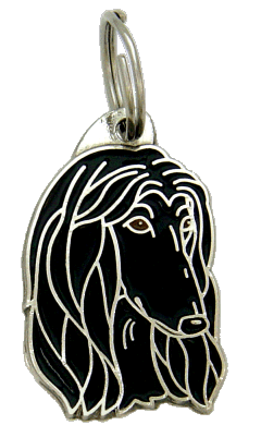 AFGHAN HOUND BLACK - pet ID tag, dog ID tags, pet tags, personalized pet tags MjavHov - engraved pet tags online